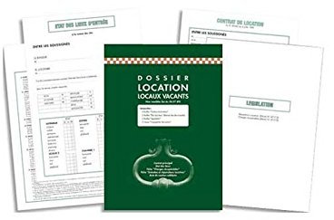 Kit dossier location meublée, contrat + état des lieux + notice + inventaire + acte de caution
