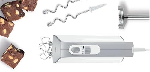 Bosch Hausgeräte MFQ4070 Handrührer 500 Watt, Weiß/Silber