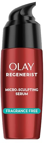 Olay Regenerist Micro Sculpting Serum, Fragrance Free Anti Aging Face Serum for Daily Use, Hydrating and Firming Facial Serum for Smoother Skin and Wrinkle Appearance, Lightweight Formula, 1.7 Fl Oz