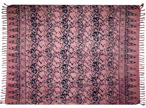 Wogeka Sarong – Toalla de Playa Opaca y aireada en Color Morado Morado para Hombre y Mujer como Falda Envolvente para Vestido de Playa 59