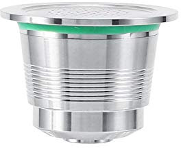 Cápsulas de Café Cápsula rellenable de acero inoxidable, uso ilimitado. Cápsula para que necesitan cápsulas, medidas 3,7 x 2,7 cm.