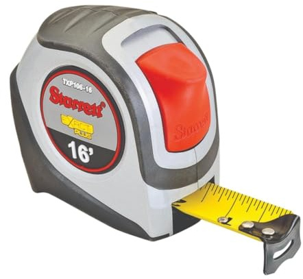 Starrett Exact Plus Tape Measure, 1.06 Width x 16' Length