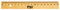 TSI Lineal 17 cm aus Holz, mit Metallkante, Art. Nr. 46217