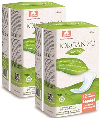 Organyc Bio Baumwolle Mutterschaft Pads 2 x 12 Pads