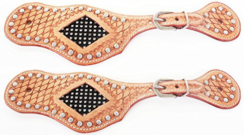 CHALLENGER Horse Western Riding Cowboy Boots Leather Spur Straps Tack 7497