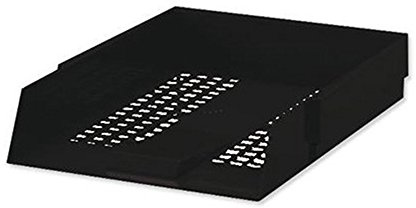 5 Star Black A4 Plastic Letter File Trays, (1 Tray)