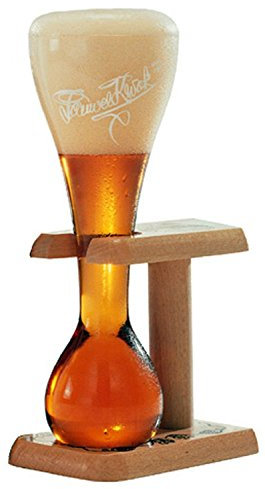 Pauwel Kwak Lot de 2 verres à bière belge avec support en bois 0,3 l