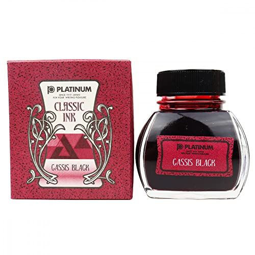 Platinum Classic Ink 60ml Cassis Black, INKK-2000 15