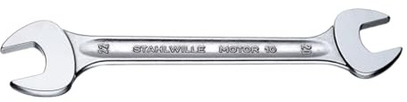 STAHLWILLE Nr. 10 | Doppel-Maulschlüssel 34 x 36 mm | extrem belastbar und schraubenschonend | Schraubenschlüssel Made in Germany