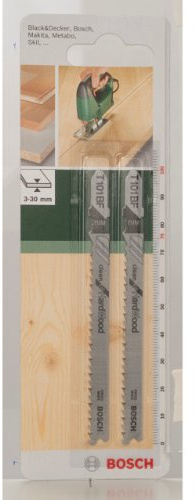 Bosch 2 609 256 728 - Hoja de sierra de calar bimetálica, T 101 BF (pack de 2)