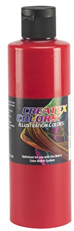 Createx Colors 5053-08 Paint for Airbrush, 8 oz, Illustration Scarlet