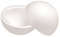 Glorex 6 3803 840 - Styroporkugel teilbar, Halbschalen, weiß, Durchmesser ca. 20 cm, zum vielseitigen Basteln und Dekorieren