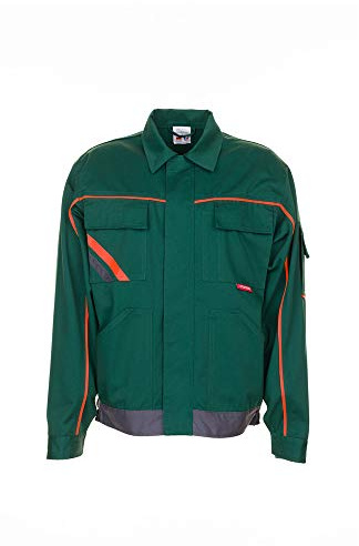 Planam 2482048 - Bund giacca visline v2, taglia 48, verde/arancio/ardesia