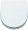Gala Bacara– Asiento Fijo para Inodoro, Incluye Kit de Fijación y Bisagras de Acero Inoxidable, Color Blanco, Medidas 44 x 6 x 38.8 cm - Modelo G5145001