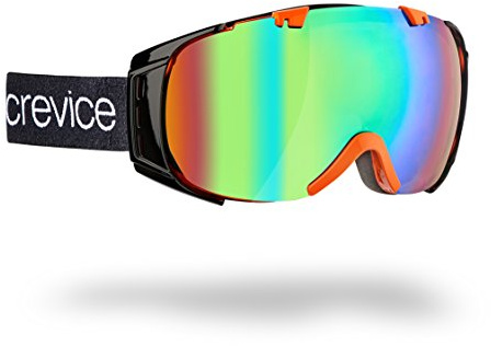 Black Crevice Occhiali da Neve Warh Nero/Arancione