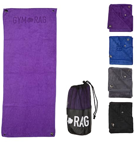 GYM RAG Asciugamani sportivi in microfibra, asciugamano da palestra, ad asciugatura rapida, super assorbente, per fitness, yoga, uomini e donne, 35 cm x 90 cm (viola)