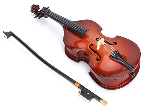 Mini Ornamento per Contrabbasso da 14,5 Cm, Decorativo per Modello di Strumento Musicale