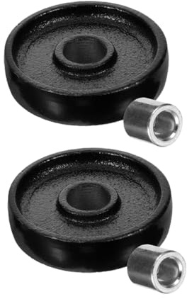 CTIRCHIU Steel Jack Wheel Replacement Fit for 2 Ton 2pcs Wear-resistant Feature for Hydraulic Jack Front Wheels for Trailer and Floor Maintenance