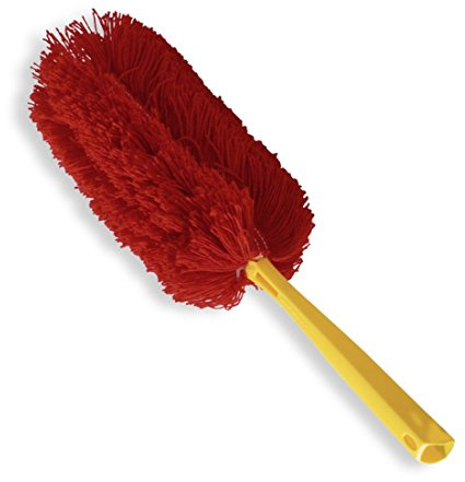 TTS Cleaning Piumino Spolvero ad U in Acrilico, Rosso, Plastica e Acrilico, Spolverino per Zone Difficili da Raggiungere e Spazi Stretti