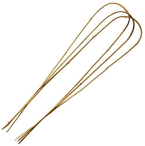 lot de 3 tuteurs bambou naturel arceau - h120 cm x Ø12-14 mm
