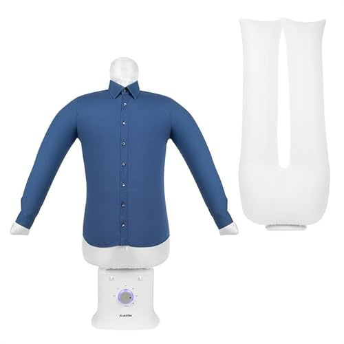 Klarstein ShirtButler Deluxe Automatic Drying and Ironing Machine - 2-in-1: Drying and Ironing Functions, 1250 W Safety Heater, HotAir Tension Technology, Timer: 0-180 Min.- White