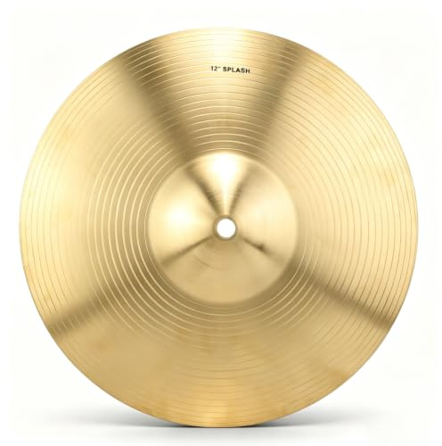 Cymbale Splash, 12 pouces/30 cm Accessoire d'Instrument de Percussion de Musique Cymbale Crash de Tambour en Laiton pour Batterie