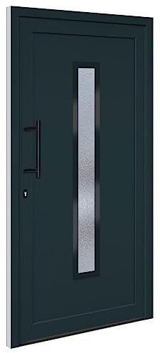 vidaXL Porta Ingresso Antracite 108x208 cm in PVC