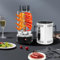 Mini Dönergrill für Zuhause Hähnchengrill Elektrische Kebab Maschine Vertikalgrill Dönerspieß Grill Edelstahl Rotisserie Grill Tischgrill mit 5 Schaschlikspieße für Camping-Picknicks, Partys