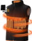 SOLJIKYE Heated Gilet for Men, Electric Heated Vest Men with 3 Temperature, Heated Body Warmer(Power Bank Not Included) Heated Jacket for Outdoor Hiking, Bicycling, Hunting,Dark Black,XL