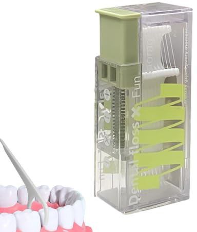 per plettri di filo: supporto per plettri di filo, strumenti per la pulizia dei denti, dispenser di plettri di filo | scatola di immagazzinaggio automatica portatile per filo denta