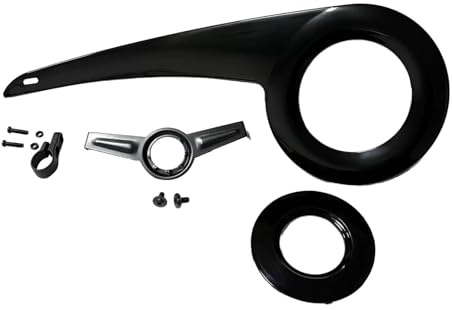 Chatonshen Carter de Protection de Chaîne de Vélo, Remplacement de Coque de Protection de Pédalier de Vélo, Réparation de Pignons, Protecteur de Plateau, Couverc