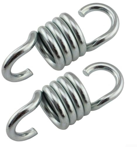 Lot de 2 ressorts de suspension en acier de 7 mm pour balançoires de porche et chaises suspendues, support de plafond robuste pour bancs, hamacs, sacs de frappe
