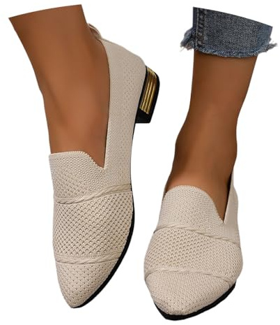 Bailarinas sin Cordones para Mujer, Zapatillas de Punto Antideslizantes, cómodas, Transpirables, Deportivas de Verano, Zapatos cómodos, Ideales para Tiempo Libre y Playa_1