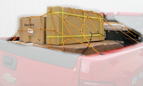 HitchMate Heininger 5' x 8' Cargo Stretch Web – Heavy Duty Bungee Net with 12 Removable Hooks, Adjustable for Any Load, Includes Carry Bag, Secure Tarps & Cargo for Trucks, Trailers, Roof Racks
