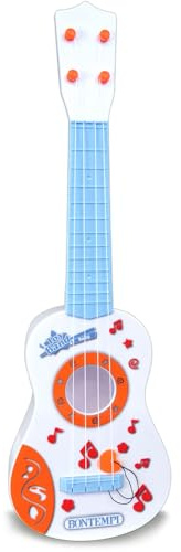 Bontempi | BabyUke - Ukulele Baby con 4 Corde in Nylon per I più Piccoli Esploratori Musicali, 155x65x530 mm
