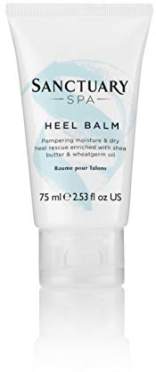 Sanctuary Spa Foot Moisturiser, Heel Balm for Dry and Chapped Heels with Shea Butter, Vegan and Cruelty Free, 75ml
