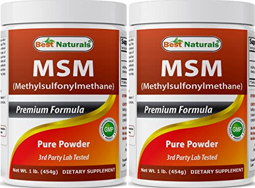 Best Naturals 100% Pure MSM Powder, 1Lb (Pack of 2)