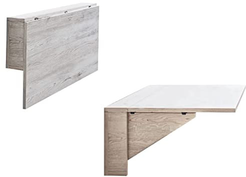 Generisch Rodnik Wandtisch klappbar, Klapptisch, Computer Tisch, Schreibtisch, Kindertisch Eiche Samoa