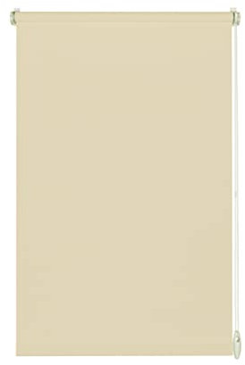 YOURSOL EasyFix Rollo Tone in Beige, 80 x 210 cm, Rollo Ohne Bohren, Klemmfix Rollo, 75% Blickdicht und lichtdurchlässig