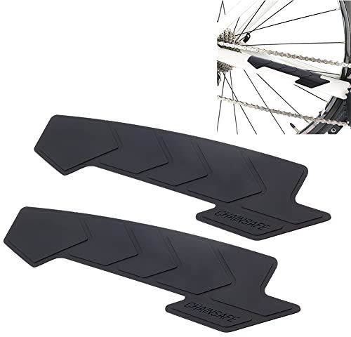 OLYCRAFT 2 Stück Mountainbike Kettenstrebenschutz MTB Fahrrad Unterrohr Rahmenschutz Silikon Fahrradrahmenschutz Kettenschutz Pad Fahrradkettenschutz Aufkleber Schützen Sie Ihr Fahrrad Vor Kratzern