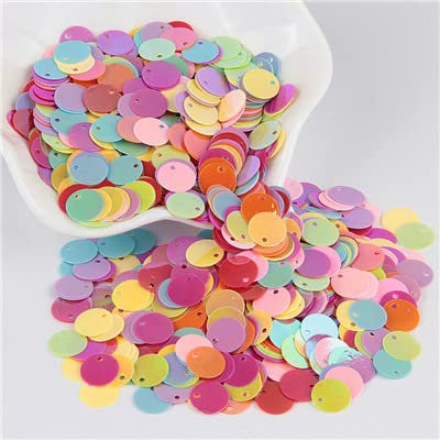 OWNPET Pailletten, 10 mm, 15 mm, 20 mm, PVC, flach, rund, lose Pailletten, Pailletten, Nähen, Hochzeit, Basteln, Frauen, DIY-Zubehör