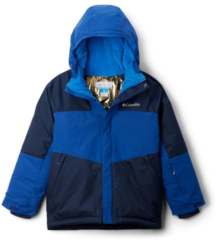 Columbia Youth Boys Mighty Mogul III Jacket, Collegiate Navy/Mountain Blue, Medium