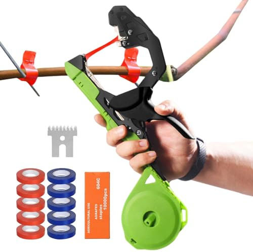 Plant Taper Machine - Strumento per nastri da giardino a macchina | Versatile Plant Tape Tool Tie Machine, Pianta leggera Strumento per legare Accessori da giardino per i pomodori