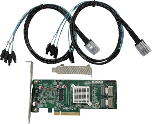 YiBaoTong 9211-8I 6Gbps SAS HBA FW:P20 LSI 9211-8i IT Mode ZFS FreeNAS unRAID Controller Card 2* SFF-8087 SATA