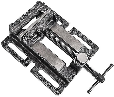 Schraubstock für Bohrmaschine, Industrieller Frässchraubstock mit 4 Befestigungsschrauben, Bohrmaschine mit Schnellspanner(3inch)