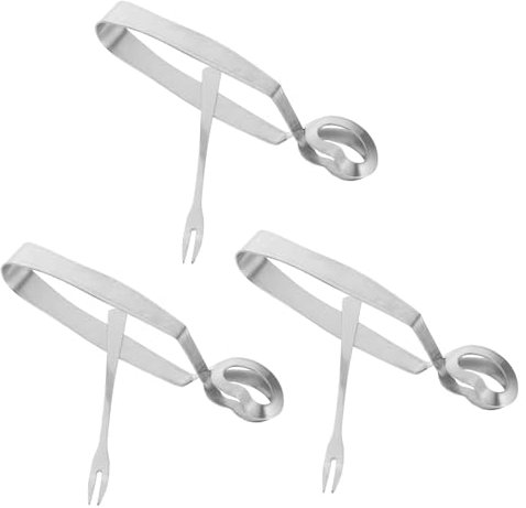 Warmhm 3Sets Forchette per Acciaio Inossidabile Design Ergonomico e Multifunzionale per Set Utensili per Cucina e Bbq