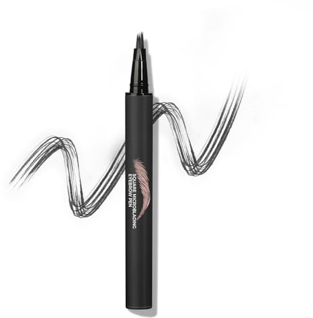 Anglicolor Lápiz de Cejas,Punta de Pincel Precisa,Para Cejas Pobladas y Coloridas,Sin Transferencia,Dura Todo el Día,Cejas Falsas Infalibles,Vegano y Cruelty Free,0.6 ml (04# BLACK)
