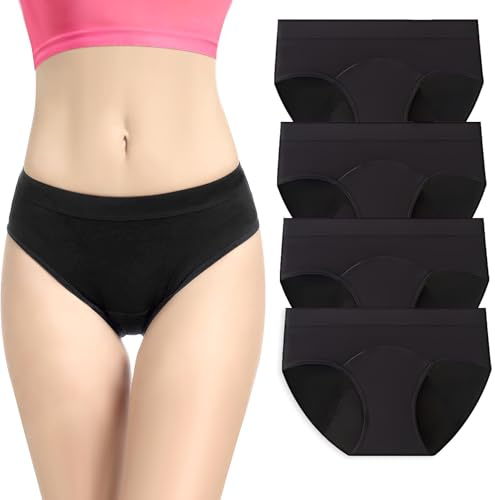 Teen Period Pants | Period Underwear for Teenage Girls 8-18 Years | First Period Kit & Reusable Knickers | Leakproof for Heavy Flow | Cotton Soft Mid Waist (UK, Age, 12 Years, 14 Years, Regular)