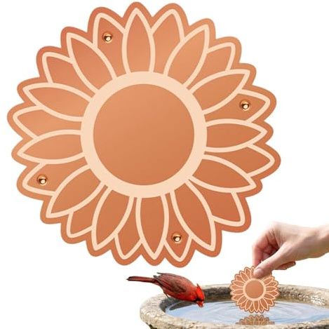 Kupferscheibe für Vogeltränke Universelle sichere Blumenform-Platte