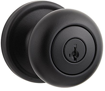 Kwikset 740H-514SGC Hancock Entry Door Lock Smart Key Iron Black Finish with New Chassis